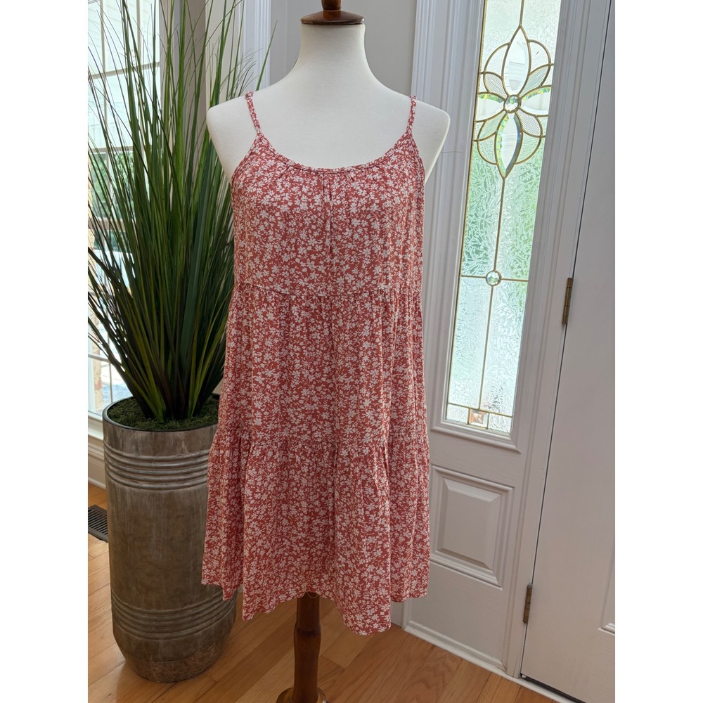 Staccato Dusty Rose Floral Slip Dress Size Small Flowy Sundress‎ Tiered